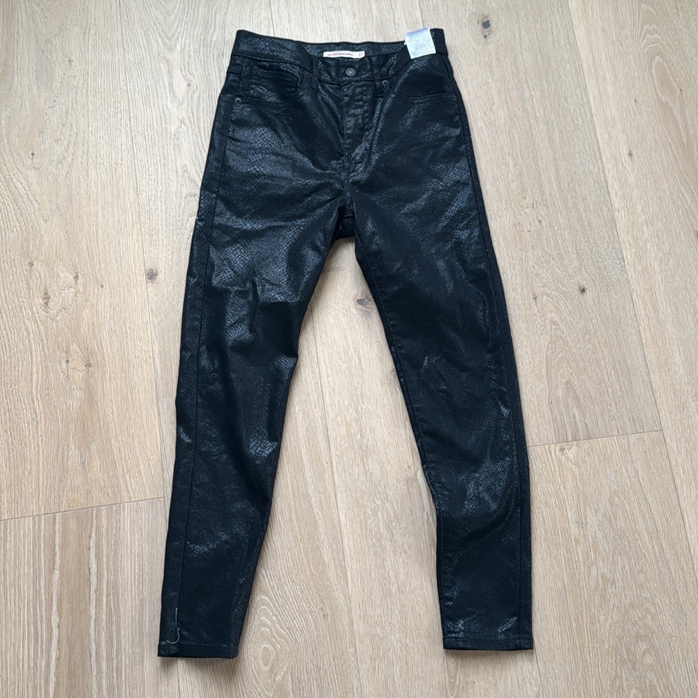 Levi’s black croc pants